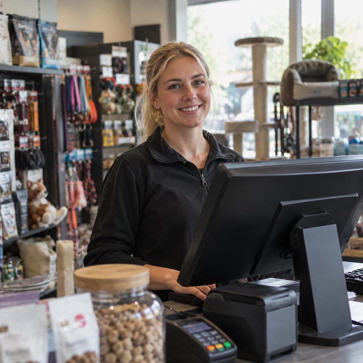 Kassasysteem dierenwinkel