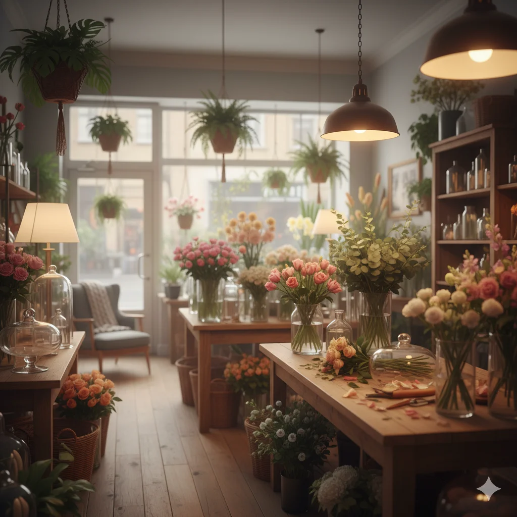 Kassasysteem Bloemenzaak Sfeer