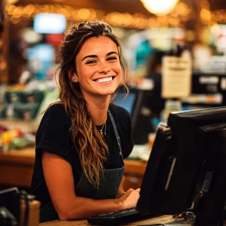 Eenvoudige Kassasystemen Vrouw