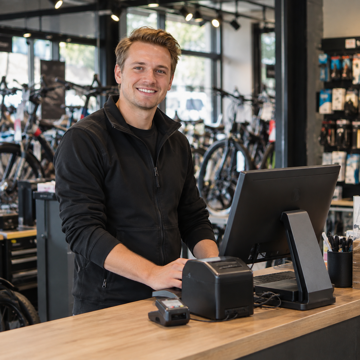 Kassasysteem fietsenwinkel