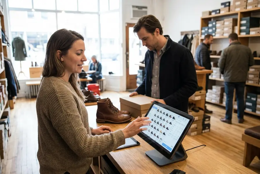 kassasysteem schoenenwinkel
