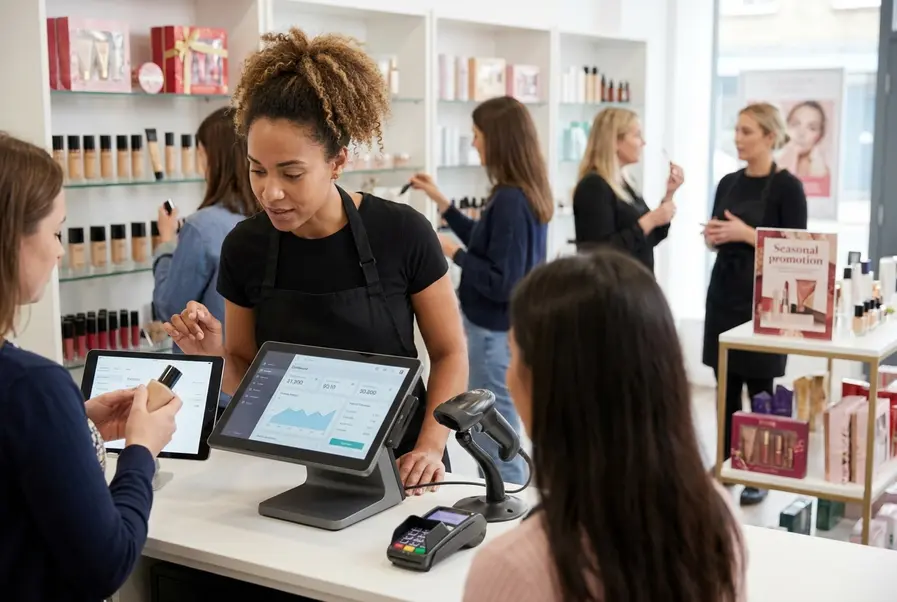 kassasysteem voor cosmeticawinkel